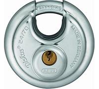 ABUS Cadenas Diskus 24/70 en Acier Inoxydable - Niveau de Sécurité 9 | Anti-effraction pour fenêtres, portes-fenêtres et coulissantes - résistance >1 tonne - matériel de montage inclus