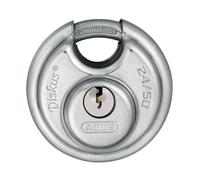 ABUS Cadenas Diskus 24IB/50 – Inox, protection 360°, niveau ABUS 7 – Argent/Bleu