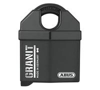 ABUS Cadenas en granit 37/60#SZP pour une utilisation en extérieur - avec carte de sécurité et n acier trempé spécial - Niveau de sécurité ABUS 10 - Noir