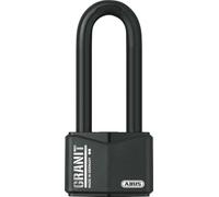 ABUS Cadenas Granit 37/55HB100 à Anse Haute - Serrure à Étrier pour Extérieur - Acier Spécial Trempé -Niveau de Sécurité 10 - Noir