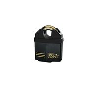 ABUS Cadenas Granit 37/60 pour l'Extérieur - en Acier Spécial Trempé - Cylindre à Disque ABUS-Plus - Niveau de Sécurité 10 - Noir