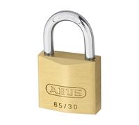 ABUS Cadenas Laiton 65/30 - Lot de 2, Fermeture Identique, Niveau 4 | Corps en laiton massif, anse acier trempé NANO PROTECT - Poids 110 g, larg. 30 mm - Usage intérieur & extérieur