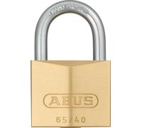 ABUS Cadenas laiton 65/40 - Serrure de cave, de casier, etc. - corps de serrure en laiton massif - anse en acier trempé - niveau de sécurité ABUS 5