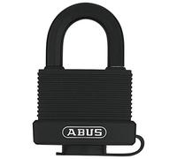 ABUS Cadenas Laiton 70/45 - Résistant aux Intempéries, Niveau 5 | Résistant aux intempéries, corps aluminium avec capuchon, cylindre à goupilles, double verrouillage, 2 clés, jaune signal