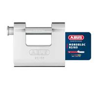 ABUS Cadenas Monobloc 92-65 - à clé, gainé acier, anse acier trempé, niveau de sécurité 7, argent