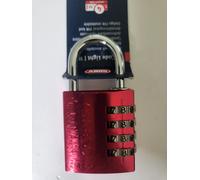 ABUS Cadenas rouge combinaison à code 4 chiffres en alu 145 x 40 mm