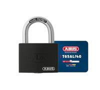 ABUS Cadenas T65AL/40 myLOCK - Corps Aluminium, Arceau Acier Trempé | Inscriptible au feutre, niveau de sécurité 5, verrouillage automatique, Nano Protect, 43 x 62 mm, 2 clés