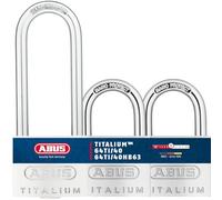 ABUS Cadenas Titalium 64TI/40 + HB63 - Lot de 3, Même Combinaison | Corps aluminium spécial, anse acier trempé, profil paracentrique - largeur 40 mm, niveau de sécurité 5