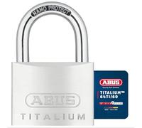 ABUS Titalium 64TI/60 - Cadenas de cave avec corps de serrure en aluminium spécial - anse en acier trempé - niveau de sécurité ABUS 6