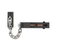 ABUS Chaîne de porte SK66 pour porte d'entrée et porte d'appartement - Chaîne de sécurité avec sécurité enfants pour portes fermant à gauche et à droite - Marron