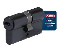ABUS Cylindre profilé D6XBL 40/45 avec carte de code et 5 clés - 96807 - Noir