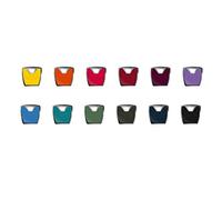 Abus Design Clip pour XP20S - Capuchon de couleur pour changement de couleur - 12 couleurs différentes, 1 Set, turquoise, 1