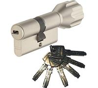 Abus EC550 Cylindre à bouton livré avec 6 clés Longueur Z35/K40 mm