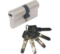 ABUS EC550 double cylindre longueur (a/b) 30/40mm (c=70mm) avec 5 clés, SKG** protection anti-perçage