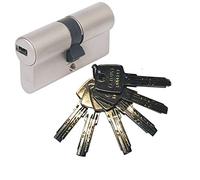 ABUS EC550 double cylindre profilé, 45/55 mm de long, avec 6 clés