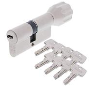 ABUS - EC550 Profil-Cylindre à bouton Longueur Z45/K45mm avec 8 Clés