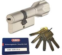 ABUS EC660 ECK660 Longueur du cylindre bouton (a/b) Z55/K45mm (c=100mm) 6 clés, avec Carte de Sécurité