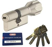 Abus ec660eck660Cylindre à bouton Cylindre Longueur (A/B) Z30/K35(C = 65mm) avec 5clés, avec carte de sécurité