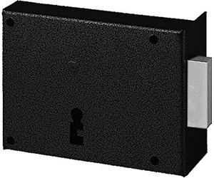 Abus FC0461206A SA H PDT 110 G Serrure en applique sans poignée/horizontale avec fermeture à clé pour ouverture extérieur gauche 81 x 110
