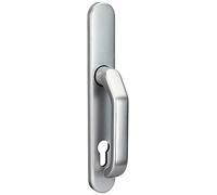 ABUS Ferrure de porte SRG92N F1 - Poignée de porte d'entrée - avec poignée de porte des deux côtés - pour portes à cadre étroit - Aluminium
