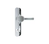 ABUS Ferrure de porte SRG92N F1 - pour portes d'entrée - avec poignée de porte intérieure et poignée de porte extérieure - pour portes à cadre étroit - Aluminium