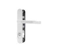 Abus Ferrure de protection de porte SRG92N ZS W avec protection de cylindre & poignée des deux côtés, blanc - 62569