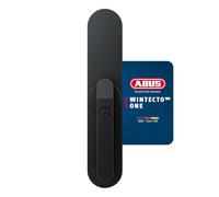 ABUS Moteur de Fenêtre WINTECTO One - Poignée Connectée, Alarme 110 dBA | Compatible fenêtres & portes-fenêtres avec tige 7 mm - Montage sans perçage - App ABUS One - Accès multi-utilisateurs