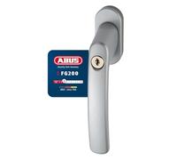 ABUS Poignée de Fenêtre Verrouillable FG200 AB208 - Lot de 5 - Bouton de Fenêtre avec Cylindre de Pression, à Verrouillage Identique - Niveau de Sécurité 3- 84582 - Argent