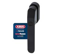 ABUS Poignée de fenêtre verrouillable FG400 - Avec cylindre de pression et clé - Sécurité enfant et protection anti-effraction - Ajustement universel - Niveau de sécurité 5 - Noir