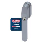 ABUS Poignée de fenêtre verrouillable FG400 - Avec cylindre de pression et clé - Sécurité enfant et protection anti-effraction - Ajustement universel - Fermeture identique AL0145 - Niveau de sécurité