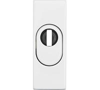 Abus RSZS316 W 09409 SB Bague de protection avec protection de cylindre pour porte en métal Blanc