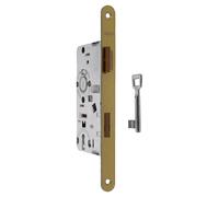 ABUS Serrure à mortaiser Serrure de porte de chambre Or Buntbart 55/72...
