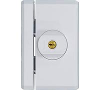 ABUS Serrure de Fenêtre Supplémentaire FTS96A - Verrou avec Mécanisme de Verrouillage Intuitif et Alarme, à Verrouillage Différent - Niveau de Sécurité 10 - 78564 - Blanc