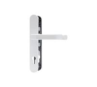 ABUS SRG92N W Ferrure de porte d'entrée avec poignée de porte double face pour portes étroites Blanc