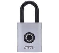 ABUS Touch 57/50 Cadenas à Empreinte Digitale - Cadenas Sans Clé, Résistant aux Intempéries - Indice de Protection IP66 & IP68 - Usage Extérieur et Intérieur - Argent, 50mm