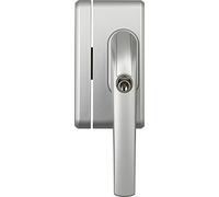 ABUS Verrou Supplémentaire de Fenêtre FO400N AL0145 - Serrure de Fenêtre à Cylindre Poussoir, à Verrouillage Identique - Niveau de Sécurité 10 - 37195 - Argent