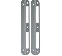 ABUS WSB170 Gâche d'angle pour porte de chambre et porte d'appartement 170 mm x 20 mm x 20 mm pour portes gauche et droite DIN Argenté (Lot de 2)