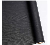 Abyssaly Papier Adhesif pour Meuble Bois Noir Papier Peint 90cm x 600cm Vinyle Autocollant Film pour Décorer des Meubles Murs Armoires Comptoirs Cuisines