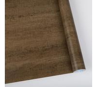 Abyssaly Papier Adhesif pour Meuble Marron, Film Autocollant Sticker Meuble Imitation Bois, Papier Vinyle Rouleau Adhesif Decoratif Armoires Comptoir Cuisine Table 30 x 200 cm