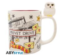 ABYSTYLE Mug 3D Harry Potter Hedwige et Privet Drive, Blanc