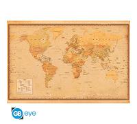 ABYSTYLE Affiche Poster Harper Collins Antique World Map 21 91.5x61cm