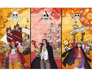 ABYSTYLE Affiche Poster One Piece Captains and Boats 91.5x61cm