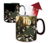 ABYstyle - ATTACK ON TITAN Mug Thermo-réactif Titan Eren S3 - Produit Officiel - Grand Contenant 460 ml - Mug Heat Change