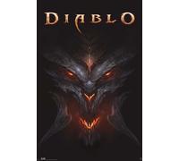 ABYstyle - DIABLO Poster Diablo roulé filmé (91.5x61), Noir