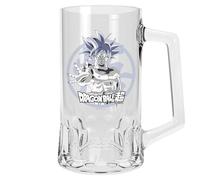 ABYSTYLE - DRAGON BALL SUPER Chope en Verre Goku Ultra Instinct - Produit Officiel - Verre XXL 500 ml - Style Bière