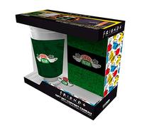 ABYSTYLE - FRIENDS Coffret cadeau Verre XXL + Pin's + Carnet Central Perk