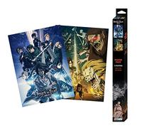 ABYstyle GBEye - L'ATTAQUE DES TITANS Set 2 Chibi Posters Set 2, Multicolore, 52 x 38 cm