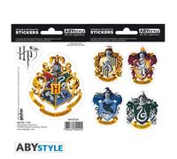 ABYstyle Autocollants Harry Potter – Armoiries et maisons – 2 planches 16×11 cm