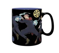 ABYSTYLE - JUJUTSU KAISEN - Mug thermo-réactif Groupe - Produit Officiel - Contenance 460 ml - Effet Thermique