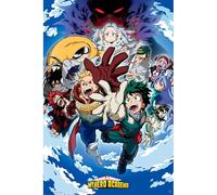 Poster - MY HERO ACADEMIA - Eri & groupe - 91x61cm - Multicolore - Décoration murale